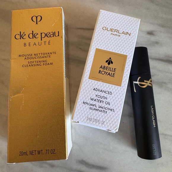 Luxe designer face products bundle Guerlain YSL and Cle de Peau - Picture 2 of 3